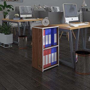 Klasörlük Raflı Attila Cvz 70*40*30 Kitaplık Ofis Arkalıksız Beyaz
