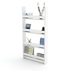 Kitaplık Fernur 120*060*10 Byz Duvar Rafı Beyaz