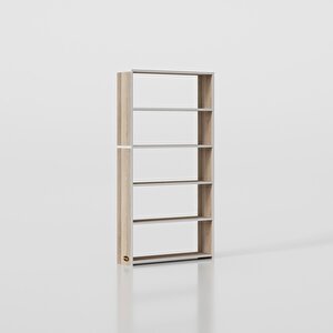 Kenzlife Kitaplık Süper Ga 150*80*19 Crd 5 Katlı Tek Bölme Çift Bölme Opsiyonlu Ofis Mutfak Banyo Dolabı Arkalıksız