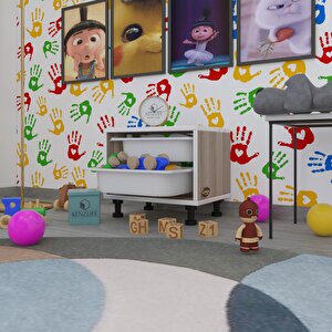 Sepetli Mutfak Dolabı Ruberu Crd 038x45x30 Banyo Oyuncak Çamaşır Beyaz 2 Li Sepet Cordoba