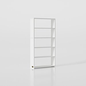 Kenzlife Kitaplık Süper Ga 150*80*19 Byz 5 Katlı Tek Bölme Çift Bölme Opsiyonlu Ofis Mutfak Banyo Dolabı Arkalıksız