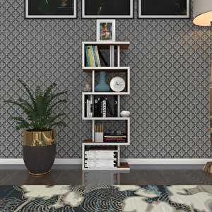 Kitaplık Raf Diba1 Cvz 129x040x19 Banyo Kiler Ofis (m) Beyaz