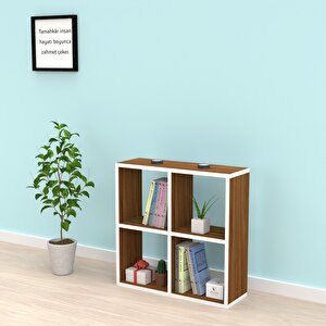Kitaplık Gülbin 060*060*20 Cvz Duvar Rafı Beyaz