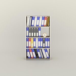 Klasörlük Raflı Erlinay Crd 140x30 Kitaplık Ofis Arkalıksız Cordoba