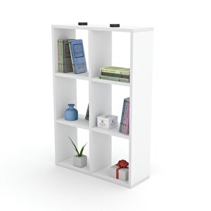 Kitaplık Güher 090*060*20 Byz Duvar Rafı Beyaz