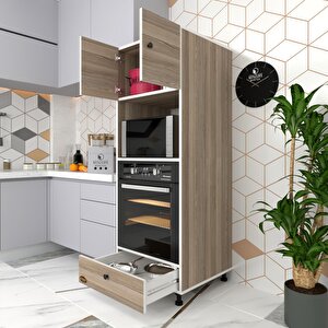 Fırın Dolabı Kamile Crd 162*60*56 Mutfak Çekmeceli Ayaklı Banyo Kiler Ofis Cordoba