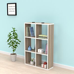 Kitaplık Güher 090*060*20 Crd Duvar Rafı Beyaz