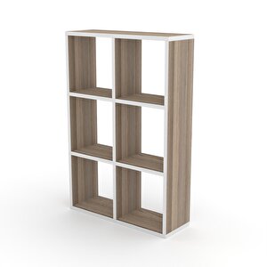 Kitaplık Güher 090*060*20 Crd Duvar Rafı Beyaz