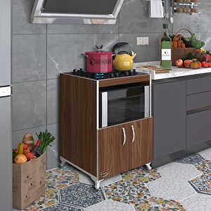 Ocak Dolabı Bade Cvz 85*60*57 Mutfak Modül Mini Fırın  Ankastre Ocak Için Ceviz