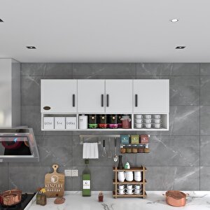 Kenzlife Hazır Mutfak Konsta Byz 060*150*32 Mutfak Banyo Dolabı Kapaklı Raflı