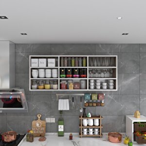 Hazır Mutfak Orela Crd 060*150*22 Mutfak Banyo Dolabı Kapaksız Raflı Cordoba
