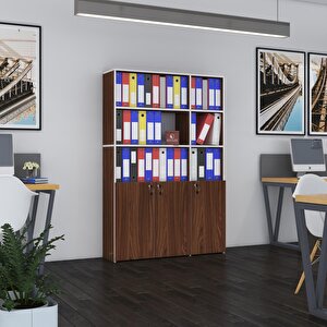 Klasör Dolabı Kilitli Alpdem Cvz 175*120*30 Klasörlük Kitaplık Ofis Arkalıksız