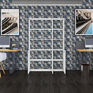 Klasör Dolabı Kilitli Alpdem Byz 175*120*30 Klasörlük Kitaplık Ofis Arkalıksız