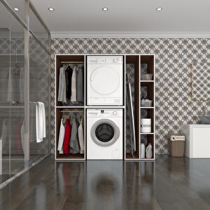 Çamaşır-kurutma Makinesi Dolabı Ve Giysi Dolabı Cevheri Sağ Cvz 180*170*60  Banyo