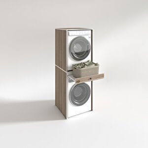 Çamaşır-kurutma Makinesi Dolabı Avi Senna Crd 187*070*60 Çekmeceli Banyo