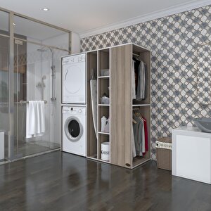 Çamaşır-kurutma Makinesi Dolabı Ve Giysi Dolabı Kazvini Sağ Crd 180*160*60  Banyo