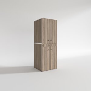 Çamaşır-kurutma Makinesi Dolabı El Kindi Crd 187*070*60 Çekmeceli Kapaklı Banyo