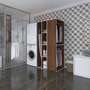 Çamaşır-kurutma Makinesi Dolabı Ve Giysi Dolabı Kazvini Sağ Cvz 180*160*60  Banyo