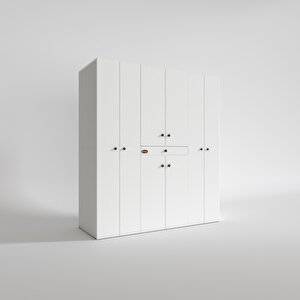 Çamaşır-kurutma Makinesi Dolabı Nazzam Byz 187*170*60 Çekmeceli Raflı Banyo