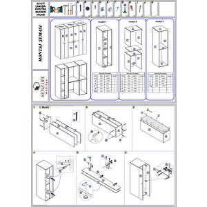 Kenzlife Çamaşır-kurutma Makinesi Dolabı Ve Giysi Dolabı Suyutimdf Sağ Byz 180*170*60  % 100 Full Mdf