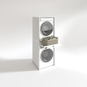 Çamaşır-kurutma Makinesi Dolabı Avi Sennamdf Byz 187*070*60 Çekmeceli % 100 Full Mdf