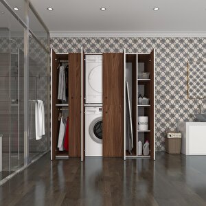 Çamaşır-kurutma Makinesi Dolabı Ve Giysi Dolabı Suyuti Sağ Cvz 180*170*60  Banyo