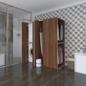 Çamaşır-kurutma Makinesi Dolabı Ve Giysi Dolabı Bistami Sağ Cvz 180*160*60  Banyo