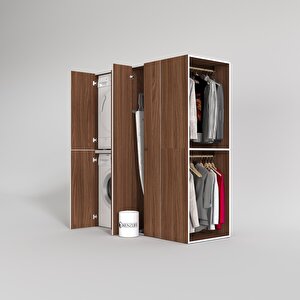 Çamaşır-kurutma Makinesi Dolabı Ve Giysi Dolabı Bistami Sağ Cvz 180*160*60  Banyo