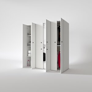 Çamaşır-kurutma Makinesi Dolabı Ve Giysi Dolabı Suyutimdf Sol Byz 180*170*60  % 100 Full Mdf