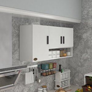 Hazır Mutfak Mirandus22 Byz 060*120*22 Mutfak Banyo Dolabı Kapaklı Raflı