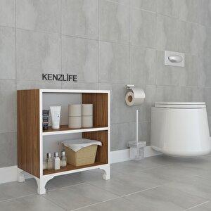 Kenzlife Kitaplık Tuğçe 068*040*020 Cvz Ayaklı Mutfak Dolabı Banyo Ofis Ayakkabılık Kiler