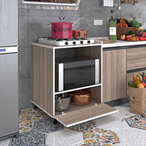 Ocak Dolabı Bennu Crd 85*70*60 Xlarge Kapaklı Hazır Mutfak Klasik Setüstü Ocak Için Sabit Tabla