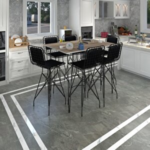 Knsz Masa Sandalye Takımı Hem105zengin Crdsyh 130*090 6 Sandalye Syhsyh Sırt Minderli