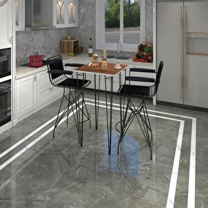 Knsz Masa Sandalye Takımı Hem105zengin Cvzsyh 060*060 2 Sandalye Syhsyh Kolçaklı Sırt Minderli