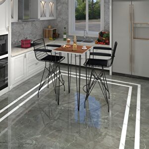 Knsz Masa Sandalye Takımı Hem105zengin Cvzsyh 070*070 2 Sandalye Syhsyh Kolçaklı