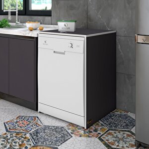 Bulaşık&çamaşır&kurutma Makinesi Dolabı Berfu Gri 90*70*60 Banyo Ofis