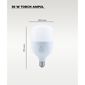 30w Torch Led Ampul 3200k Sarı Işık