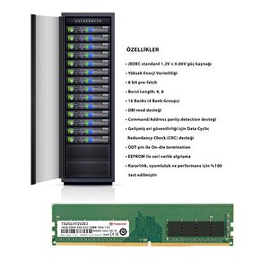 Transcend Ts2glh72v2e3 16gb Ddr4 3200mhz 1.2v Cl22 Ecc Server Ram