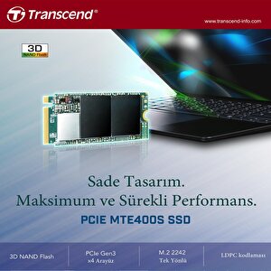 Ts2tmte400s 2tb M.2 2242pcie Gen3x4 Nvme 3d Tlc Ssd