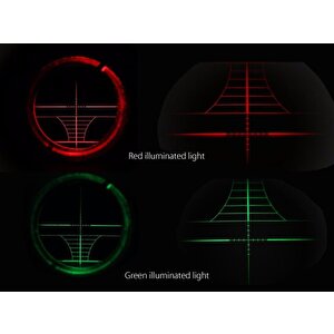 3-9x50aoeg Çıft Işıklı Retikül Optik Görüş Kapsamlı Zoomlu Tüfek Dürbün(b)