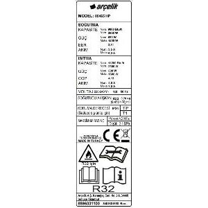 Arçelik 09465 Hp Ultra Hijyen Silver 9.000 Btu A++ İnverter Klima