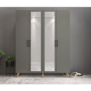 Açelya Portmanto Vestiyer Ayakkabılık Çam Füme M2 140 Cm Montaj Dahil