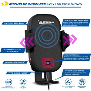 Mc33368 Wireless Telefon Şarj Cihazı Ve Dokunmatik Akıllı Telefon Tutucu