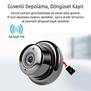 Pm-4792 V380 Gece Görüşlü Mikrofonlu 1080p Mini Wifi Ip Kamera