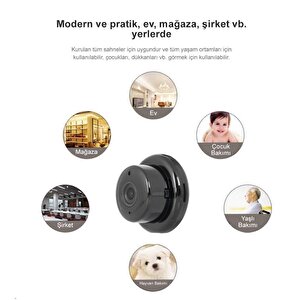 Powermaster Pm-4792 V380 Gece Görüşlü Mikrofonlu 1080p Mini Wifi Ip Kamera
