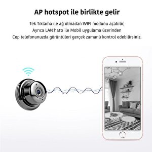 Powermaster Pm-4792 V380 Gece Görüşlü Mikrofonlu 1080p Mini Wifi Ip Kamera