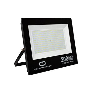 Pm-22583 200 Watt - 220 Volt Beyaz 6500k Ip66 120* Işık Açısı Siyah Slim Kasa Led Projektör
