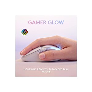 G Aurora G705 Lıghtspeed Kablosuz Oyuncu Mouse Beyaz