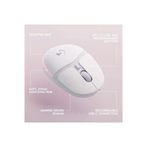 G Aurora G705 Lıghtspeed Kablosuz Oyuncu Mouse Beyaz