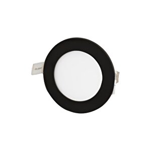 Ct-5125 6w/3200k Sli̇m Led Panel Armatür (si̇yah Kasa-12adet) Günişiği Cata